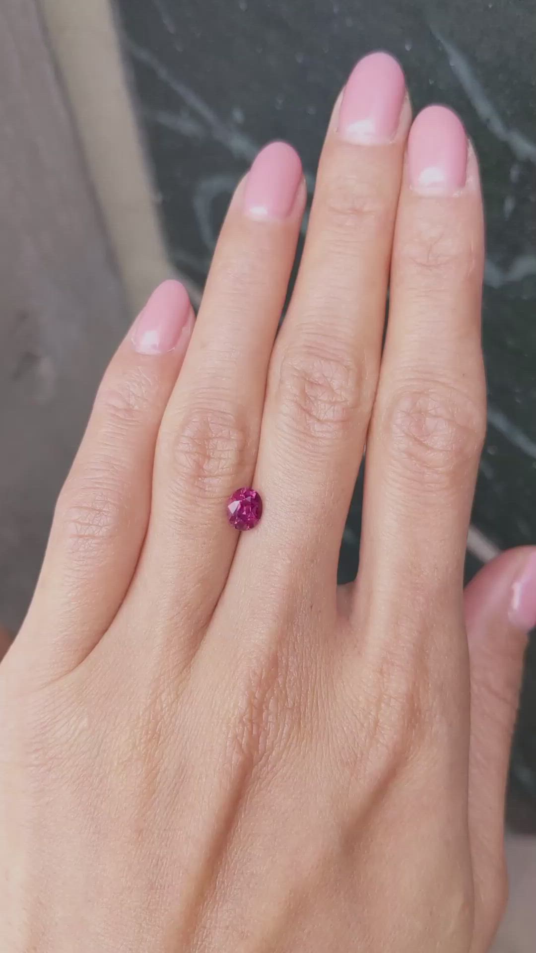 1.03 Ct. Ruby from Mozambique Size Video