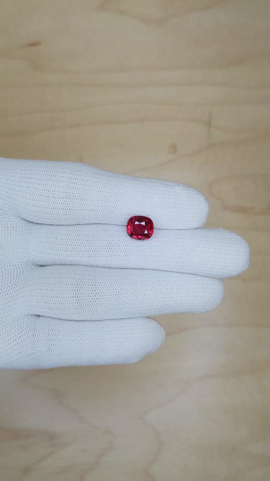 3.03 Ct. Ruby from Mozambique Size Video