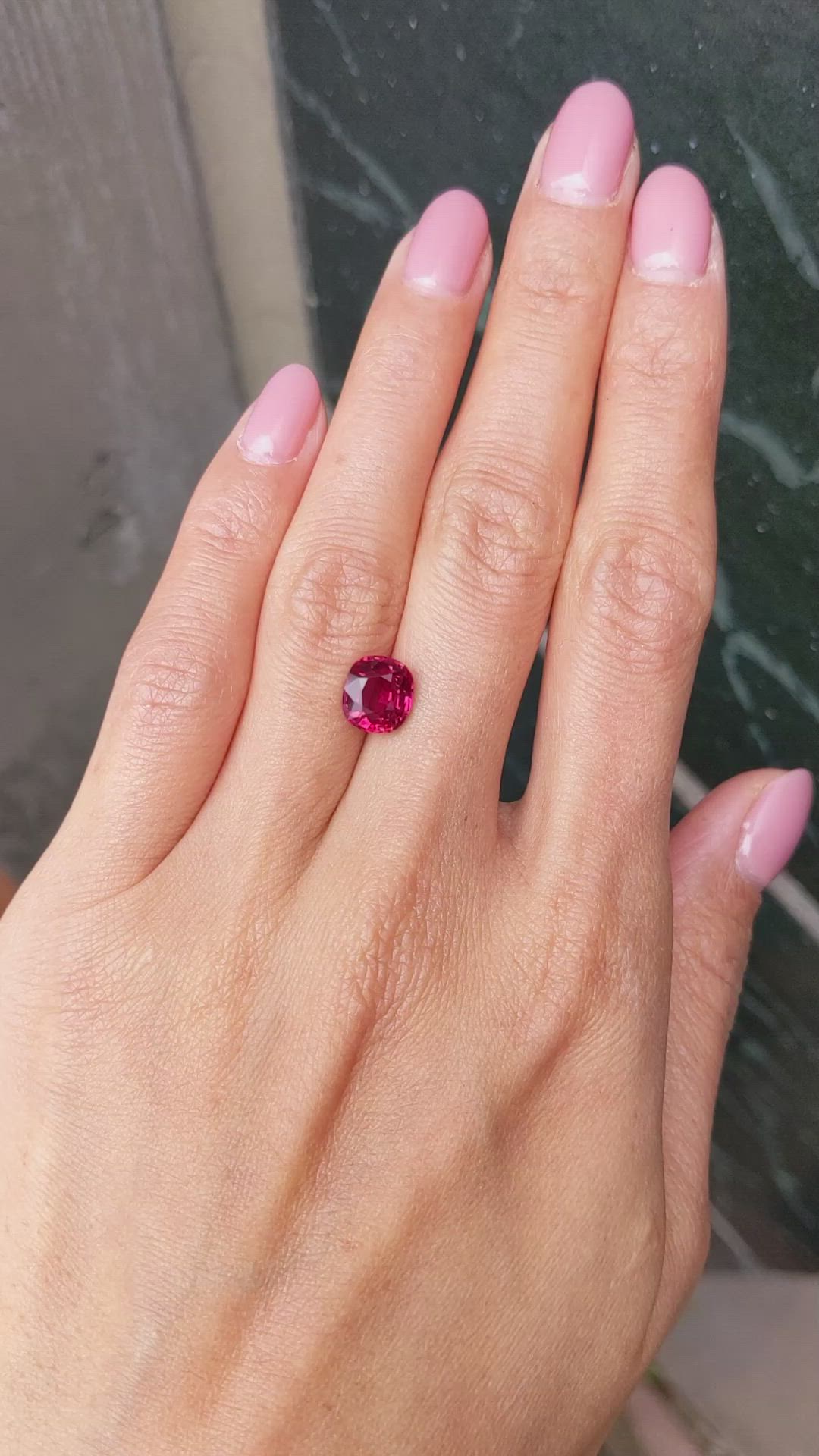 3.03 Ct. Ruby from Mozambique Size Video