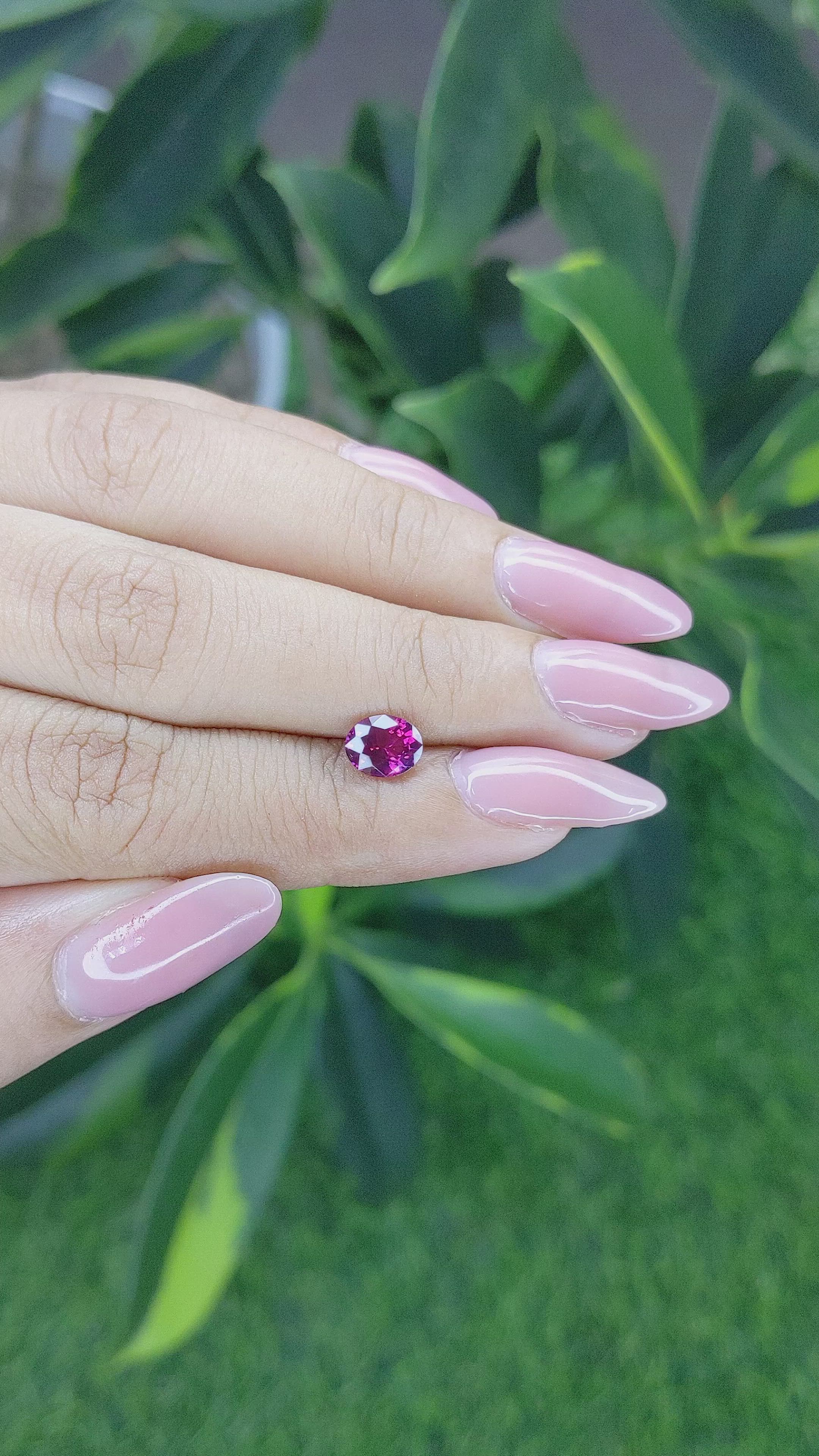 1.03 Ct. Ruby from Mozambique Size Video