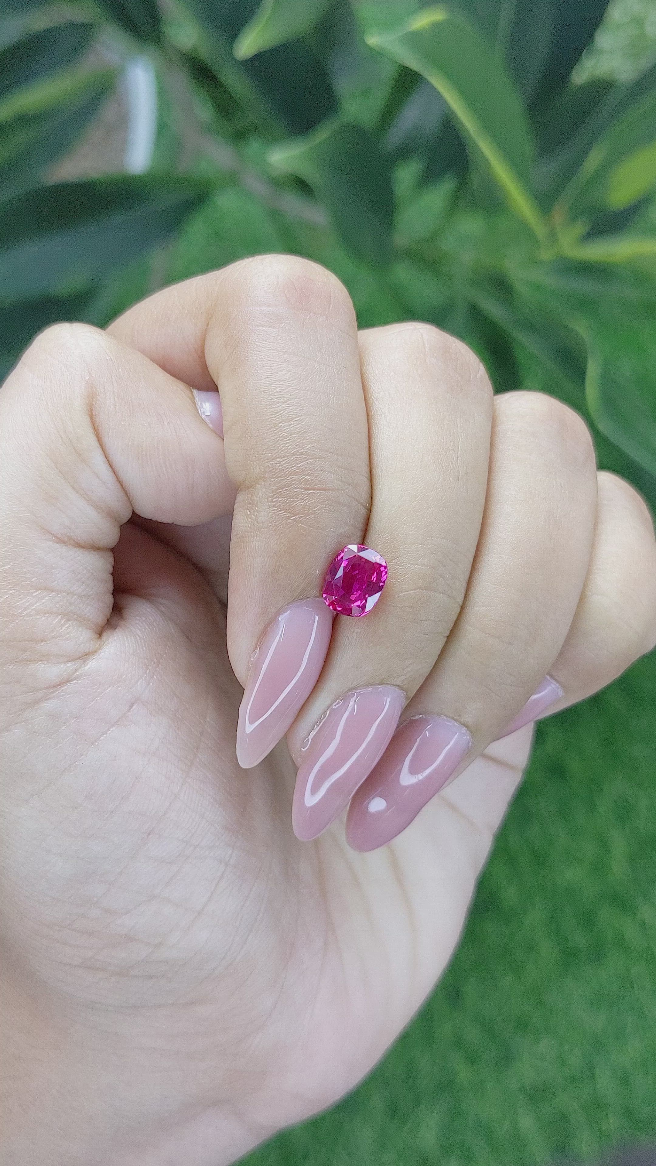 1.55 Ct. Ruby from Mozambique Size Video