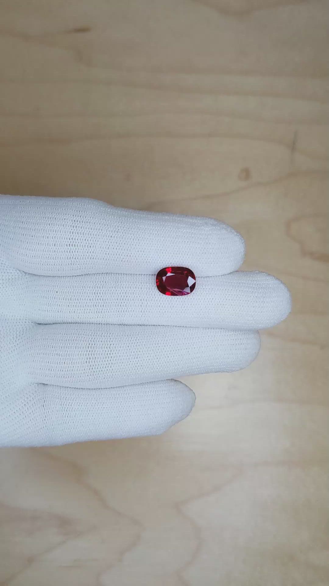 3.03 Ct. Ruby from Mozambique Size Video