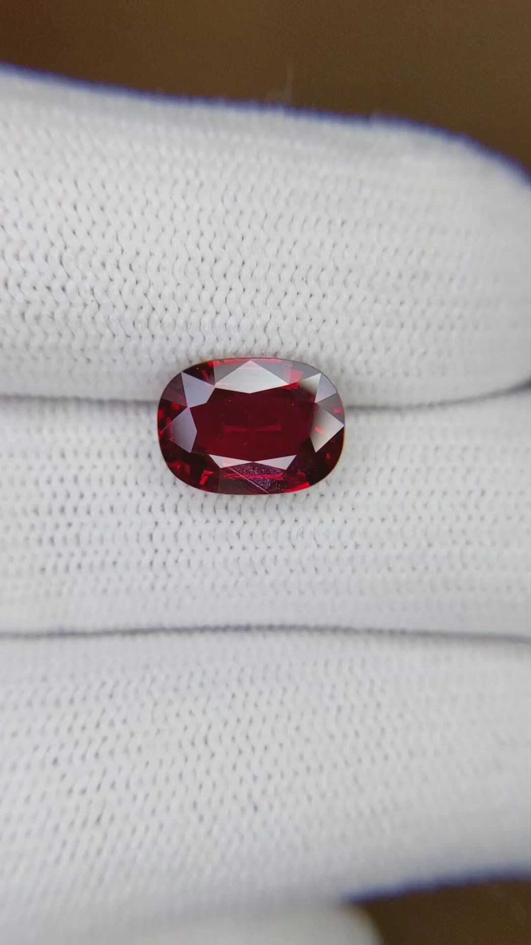 3.03 Ct. Ruby from Mozambique Size Video