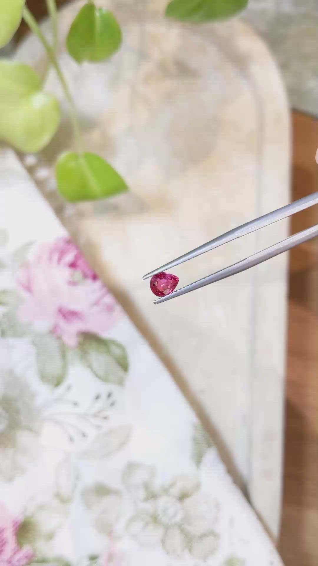 0.74 Ct. Ruby from Mozambique Size Video