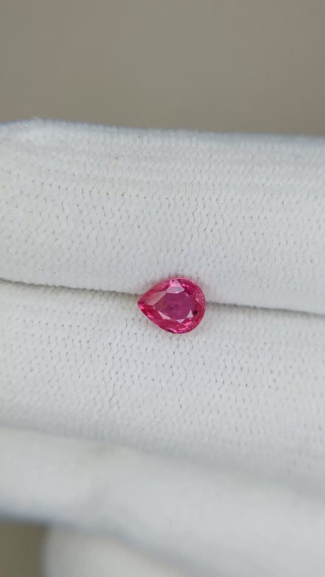 0.74 Ct. Ruby from Mozambique Size Video