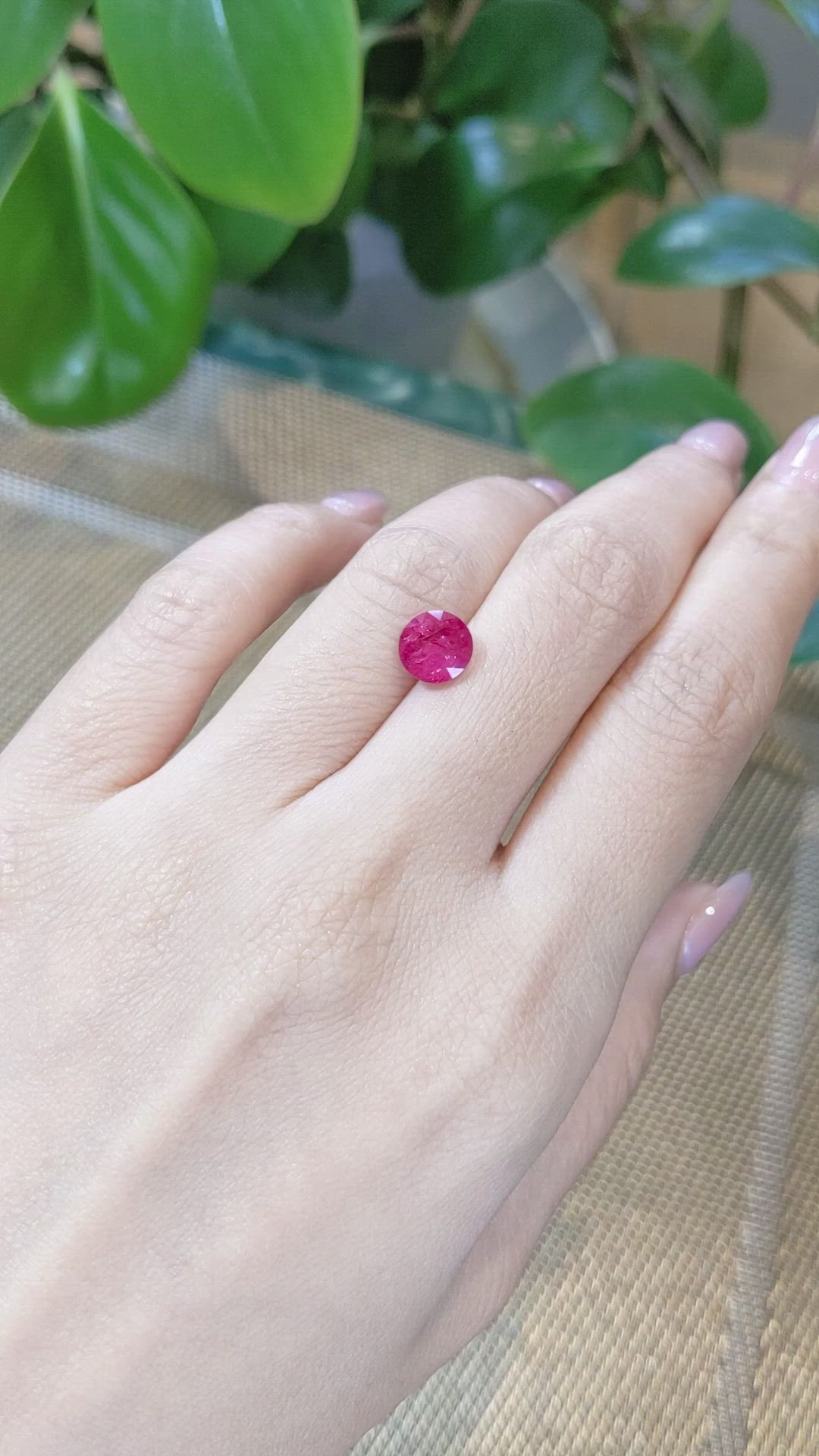 2.13 Ct. Ruby from Mozambique Size Video