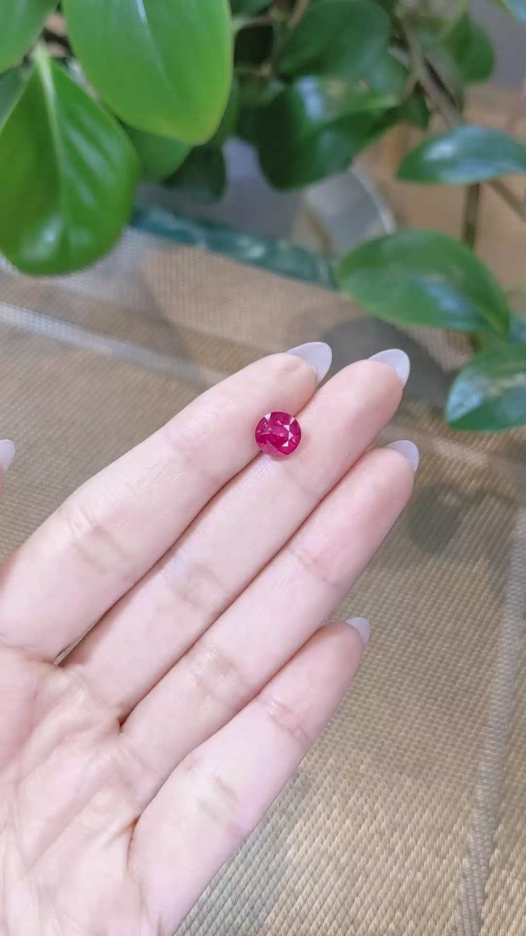 2.13 Ct. Ruby from Mozambique Size Video