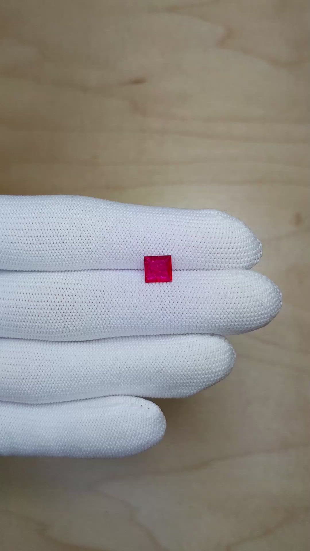 1.22 Ct. Ruby from Mozambique Size Video