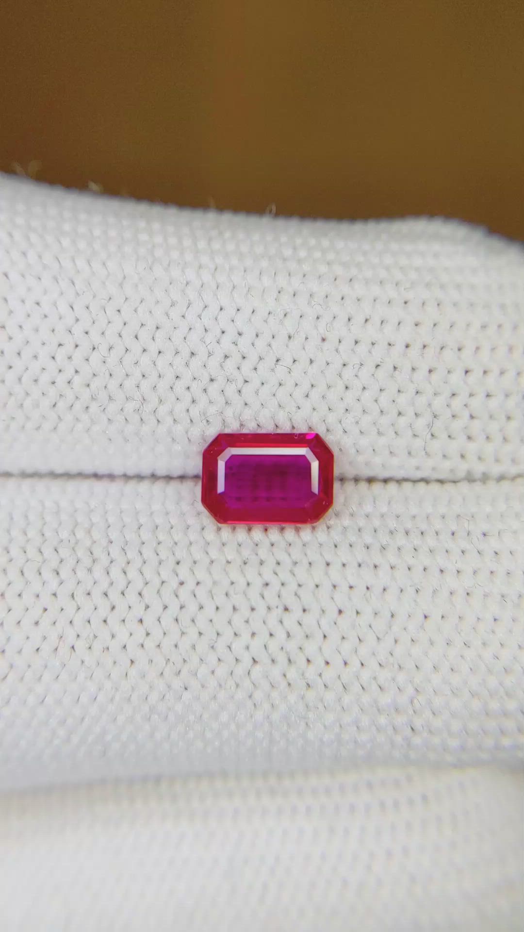 1.00 Ct. Ruby from Mozambique Size Video