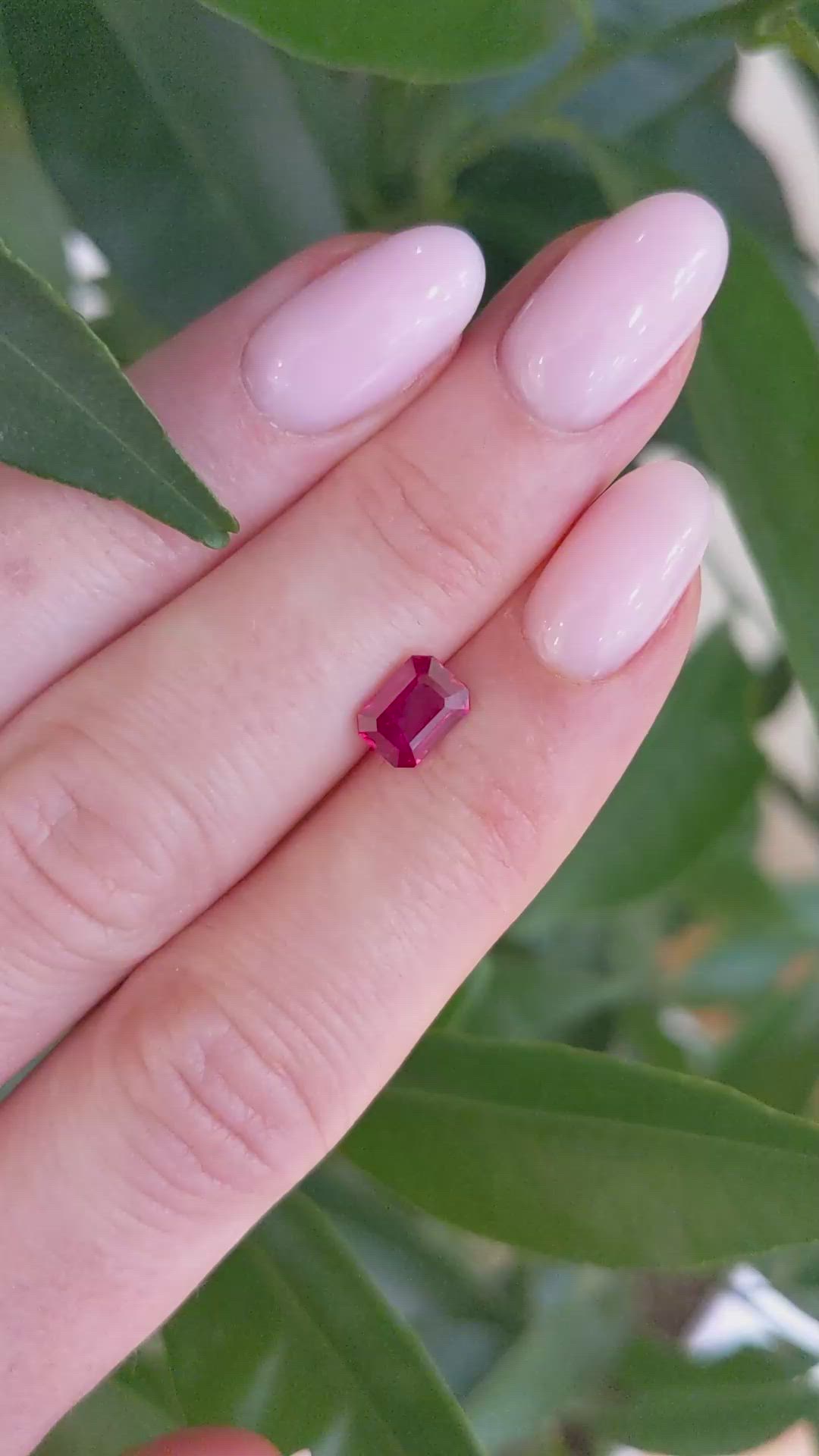 0.96 Ct. Ruby from Mozambique Size Video