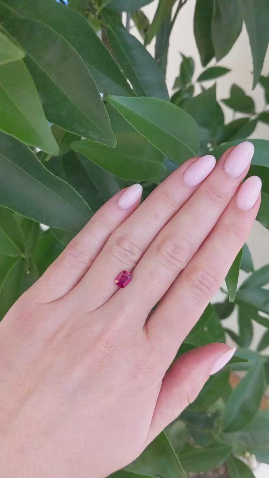 0.96 Ct. Ruby from Mozambique Size Video