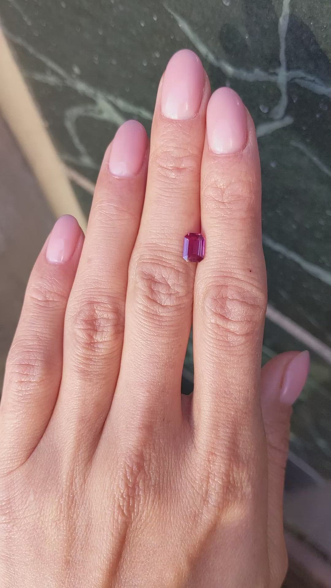 0.99 Ct. Ruby from Mozambique Size Video