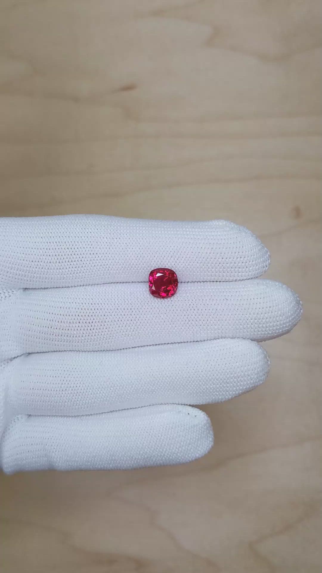 2.65 Ct. Ruby from Burma (Myanmar) Size Video