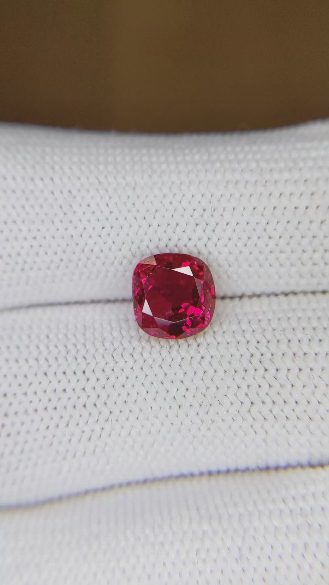 2.65 Ct. Ruby from Burma (Myanmar) Size Video