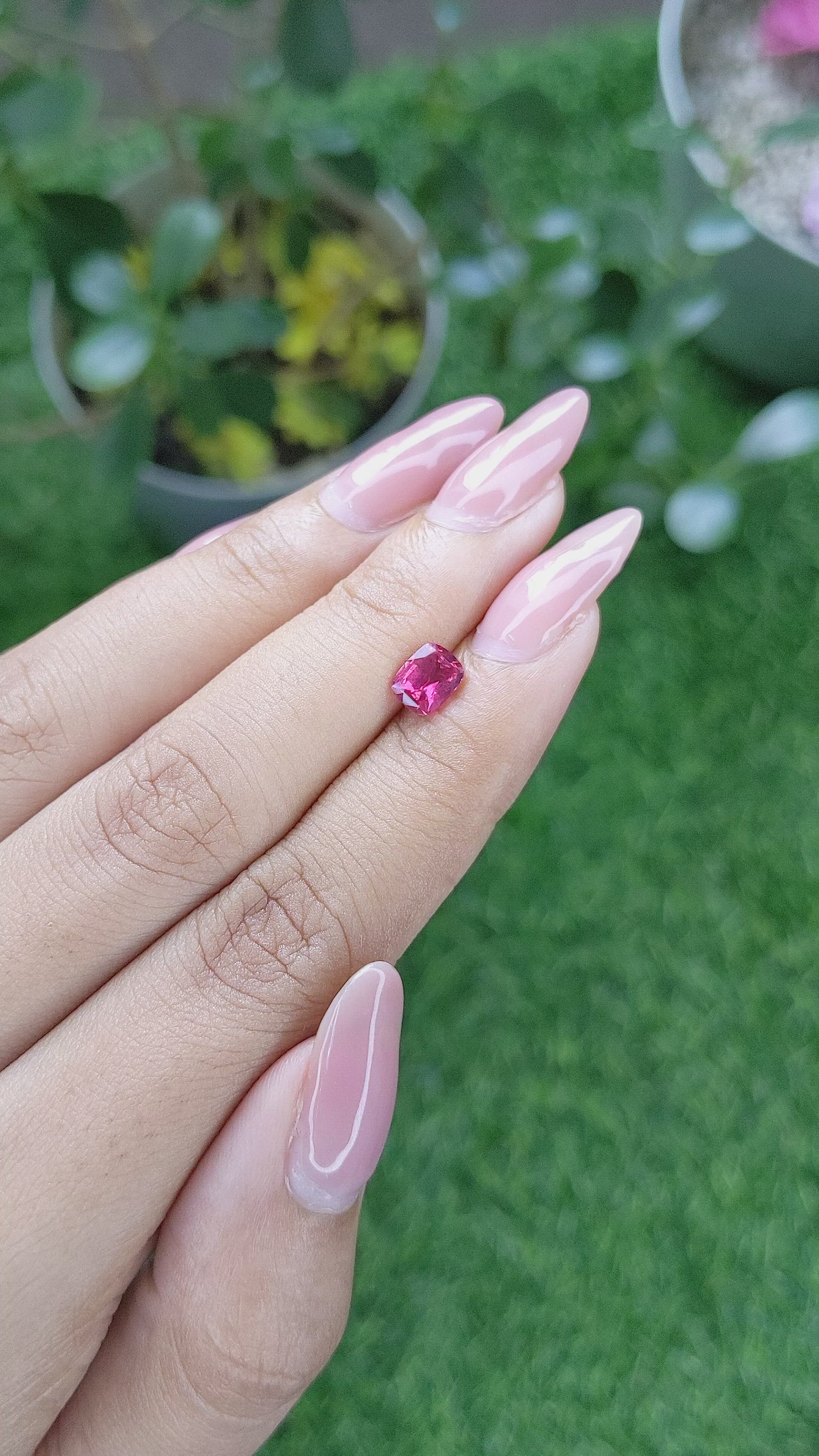 1.02 Ct. Ruby from Tanzania Size Video