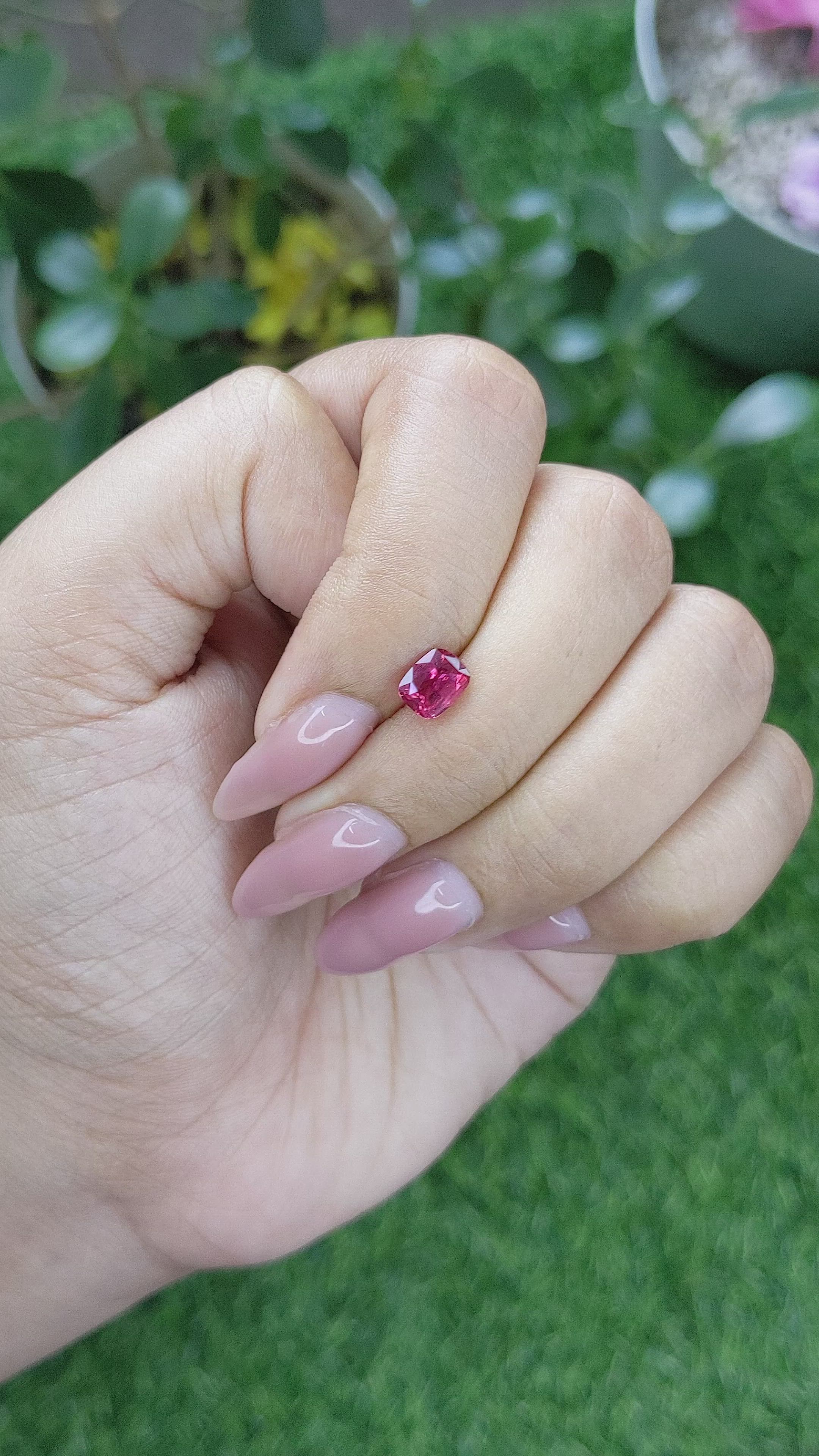 1.02 Ct. Ruby from Tanzania Size Video