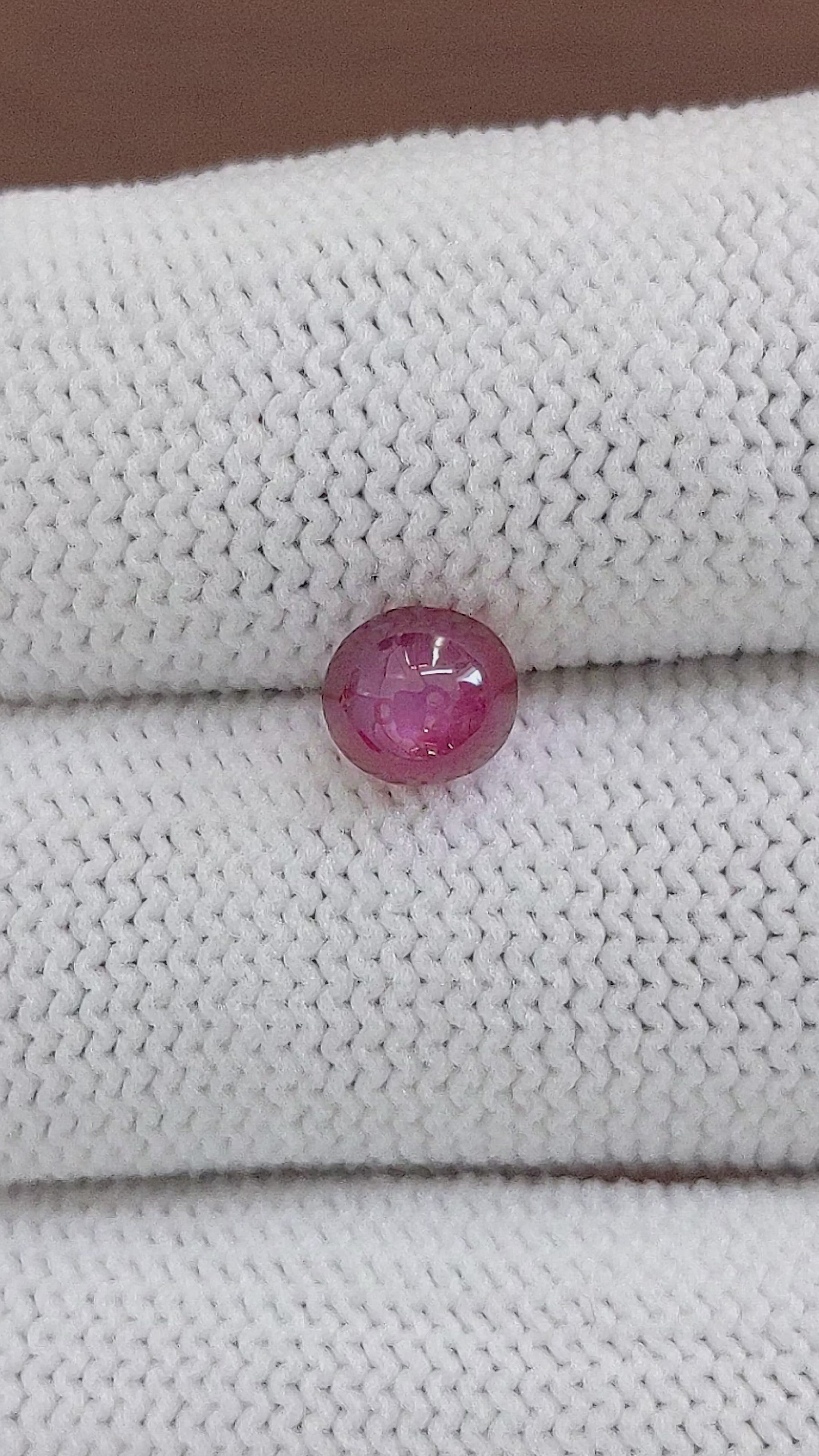 1.80 Ct. Star Ruby from Tanzania Size Video
