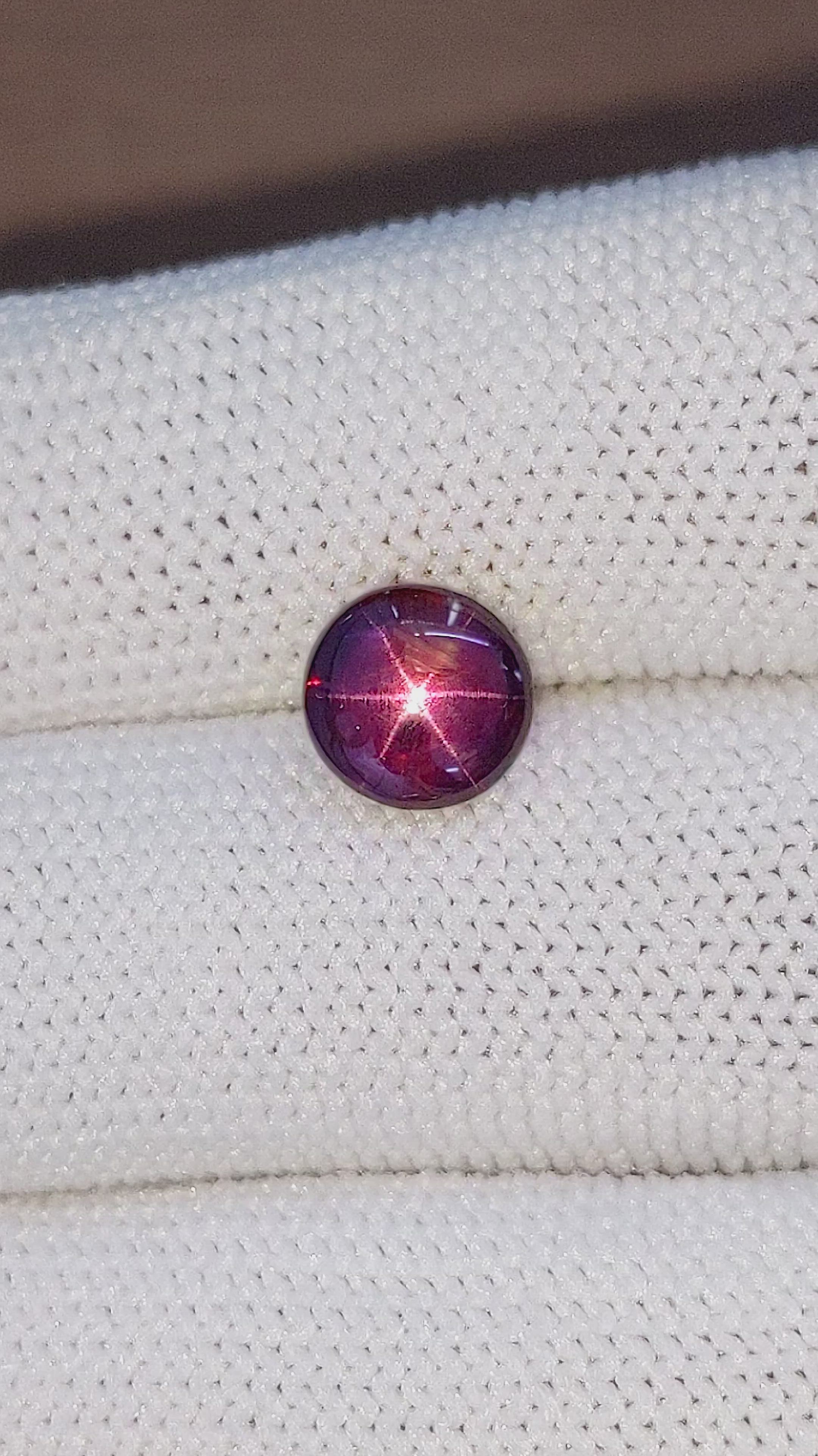 2.87 Ct. Star Ruby from Tanzania Size Video