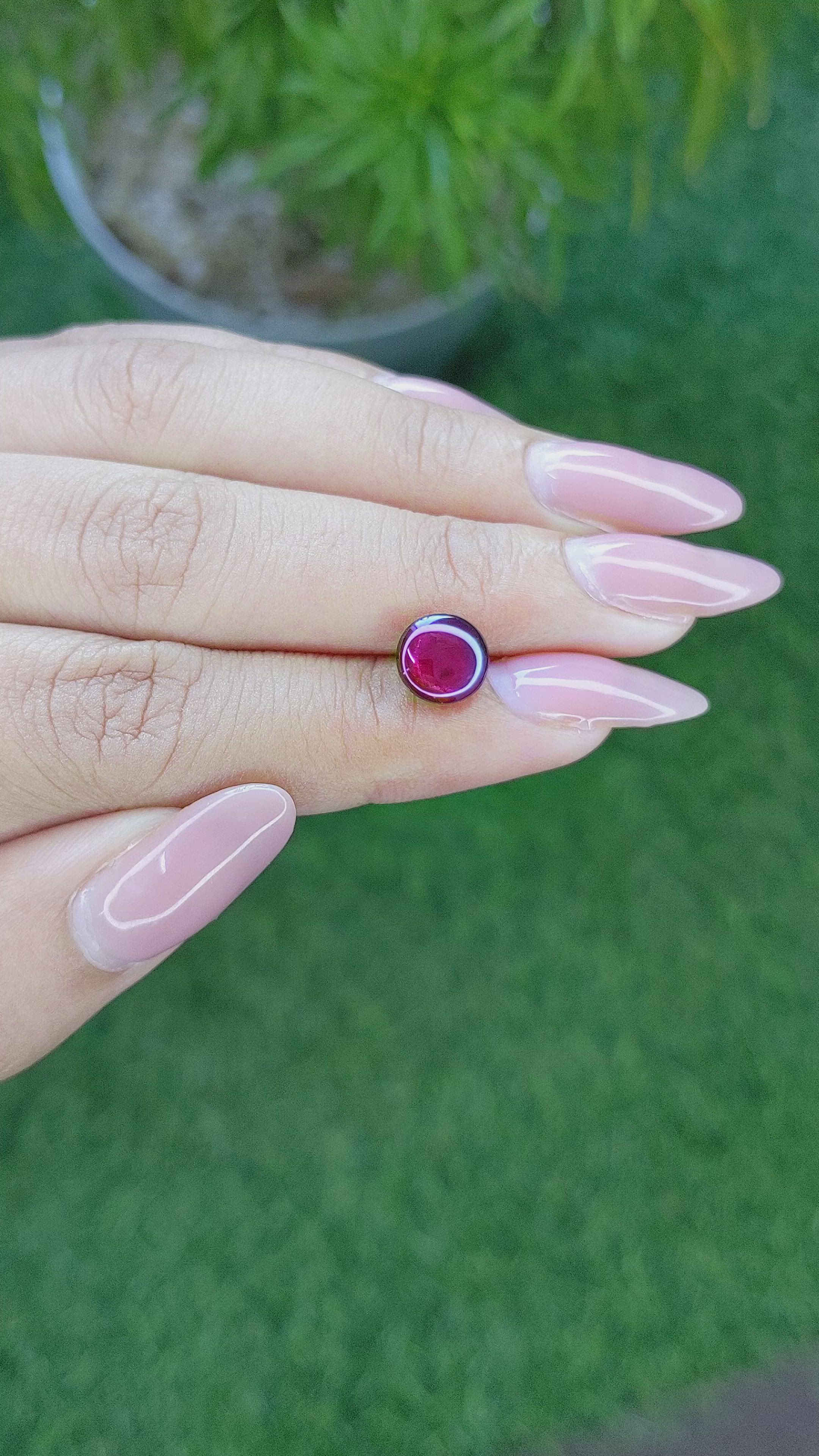 2.87 Ct. Star Ruby from Tanzania Size Video