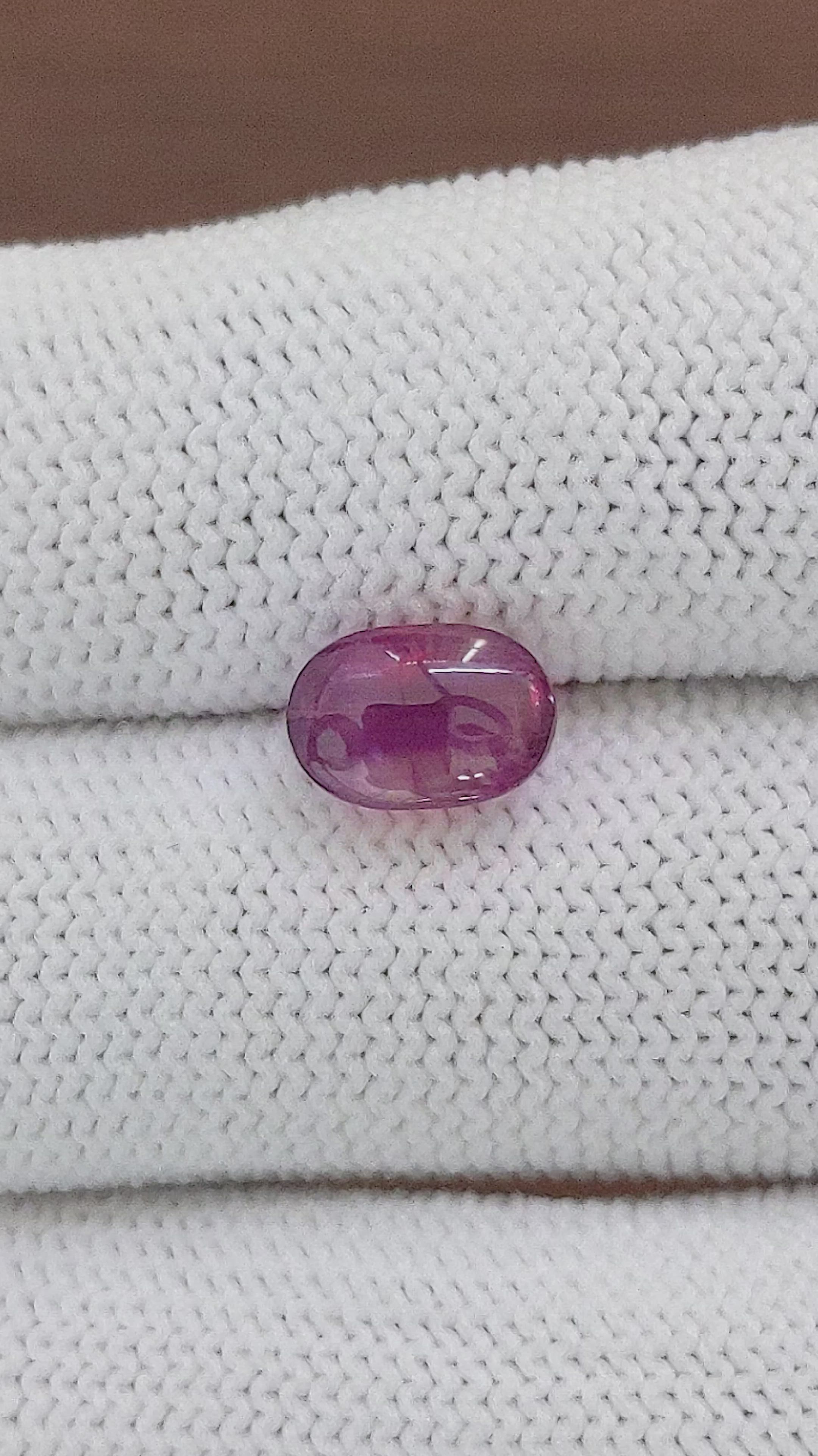 3.49 Ct. Star Ruby from Tanzania Size Video