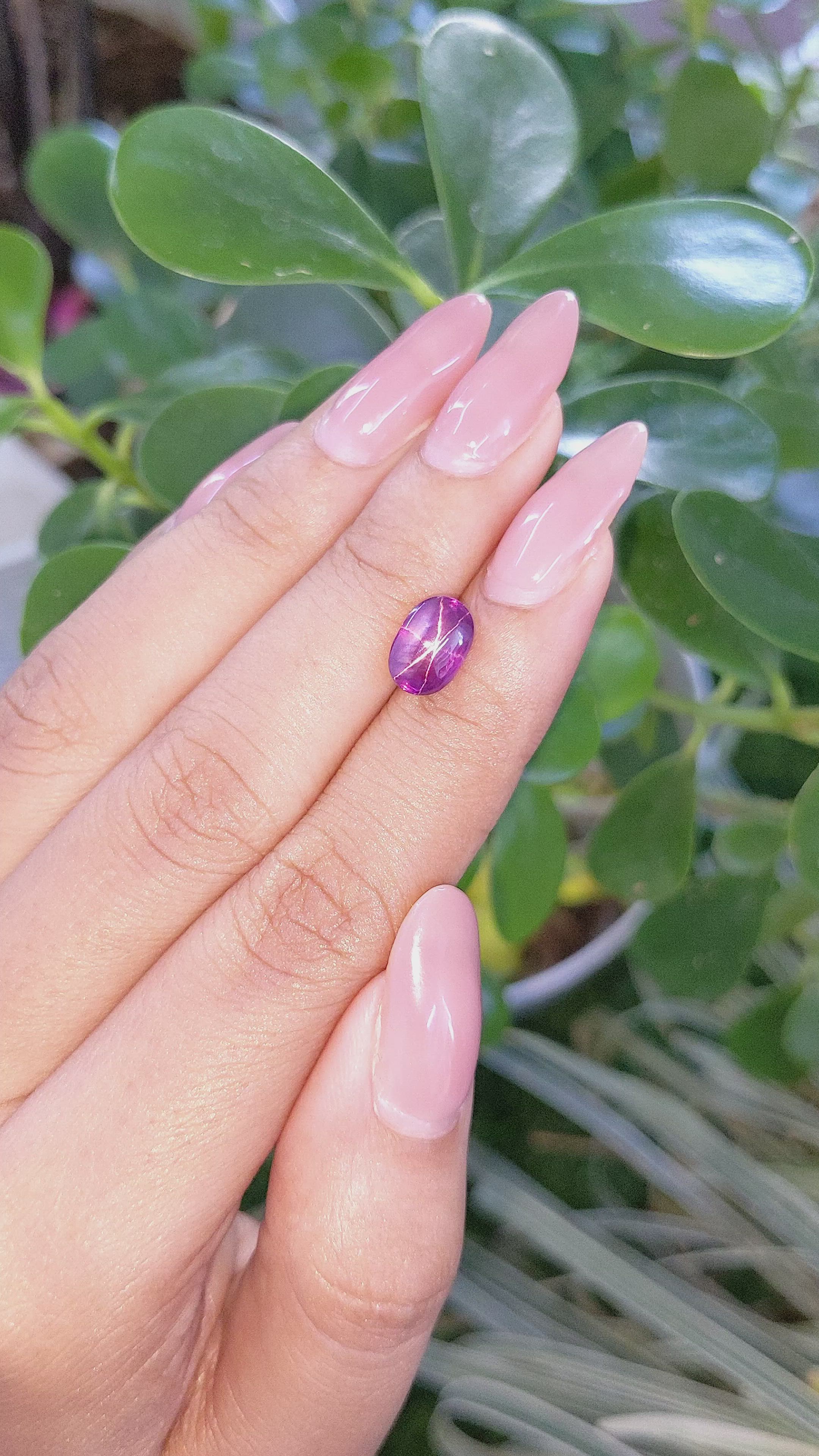 3.49 Ct. Star Ruby from Tanzania Size Video