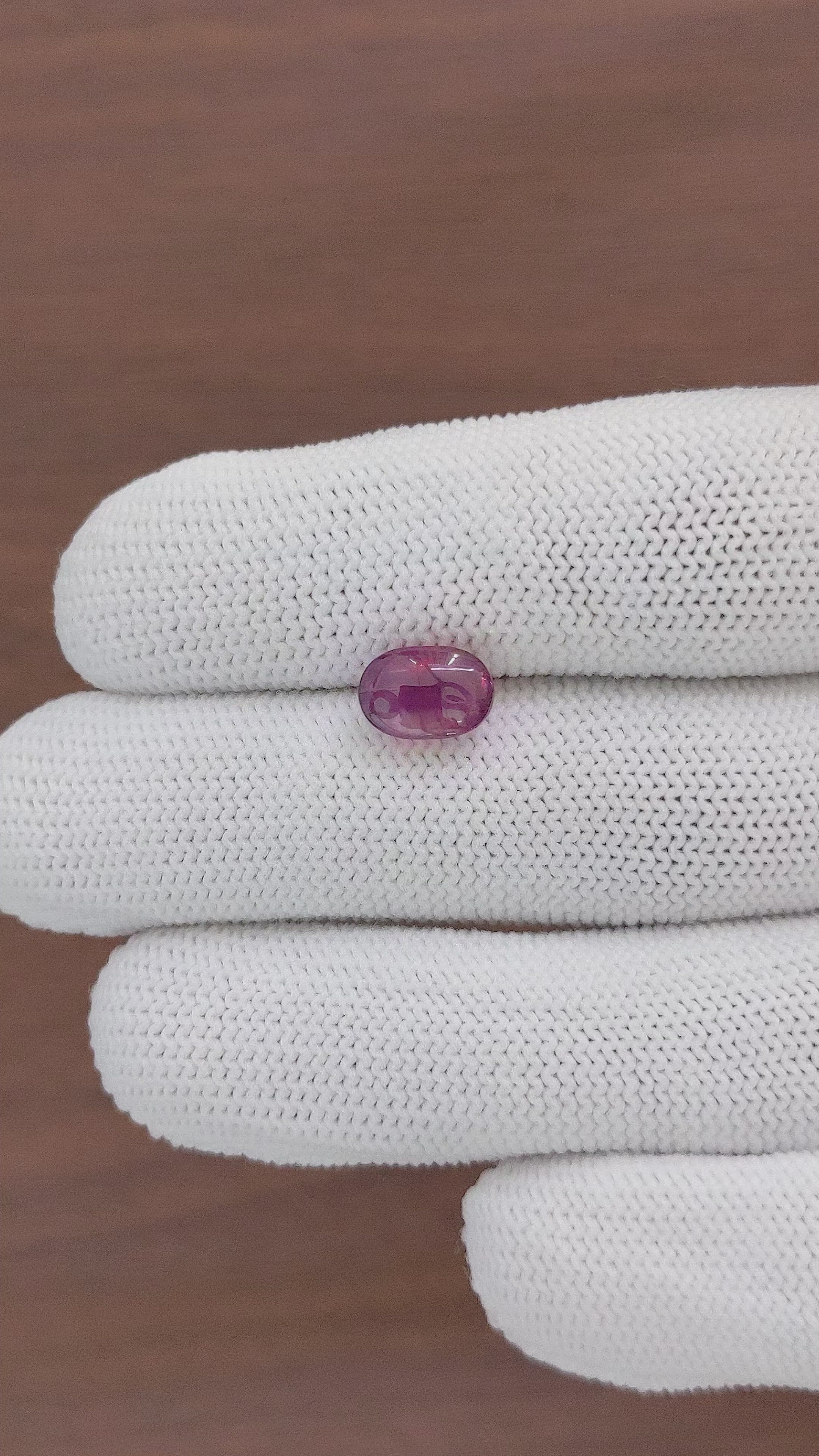 3.49 Ct. Star Ruby from Tanzania Size Video