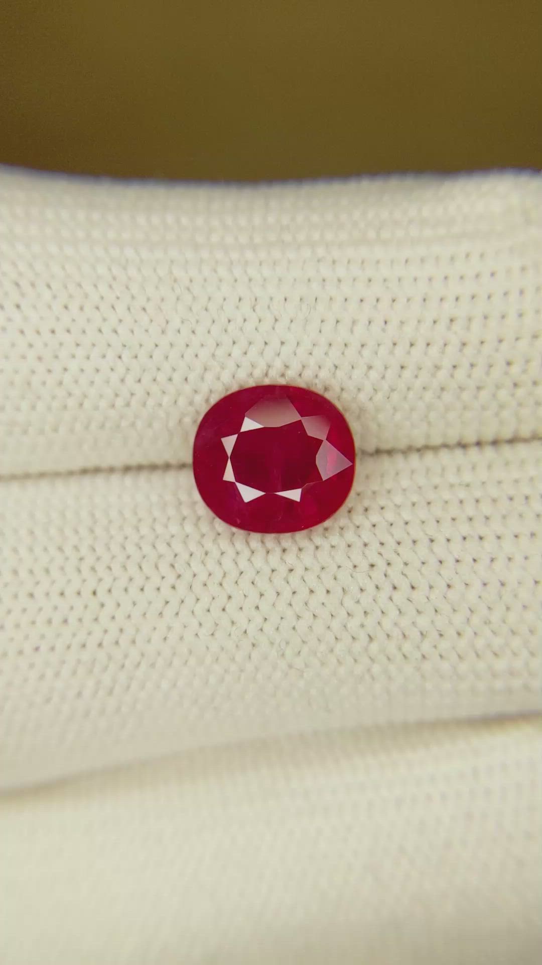 3.25 Ct. Ruby from Mozambique Size Video