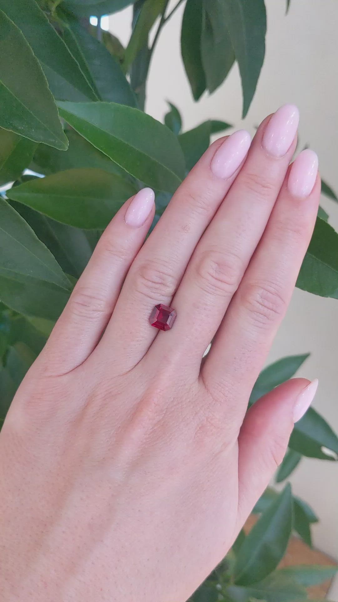 2.01 Ct. Ruby from Mozambique Size Video