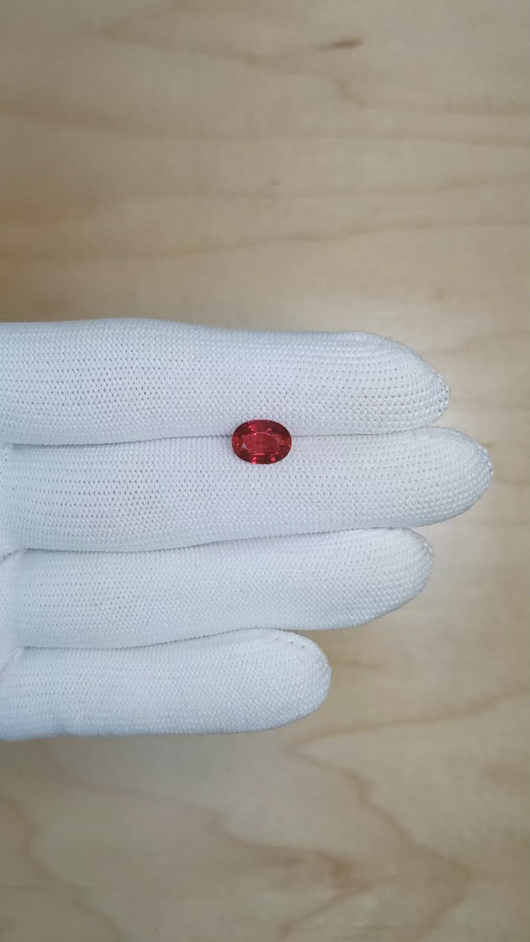 2.30 Ct. Ruby from Mozambique Size Video