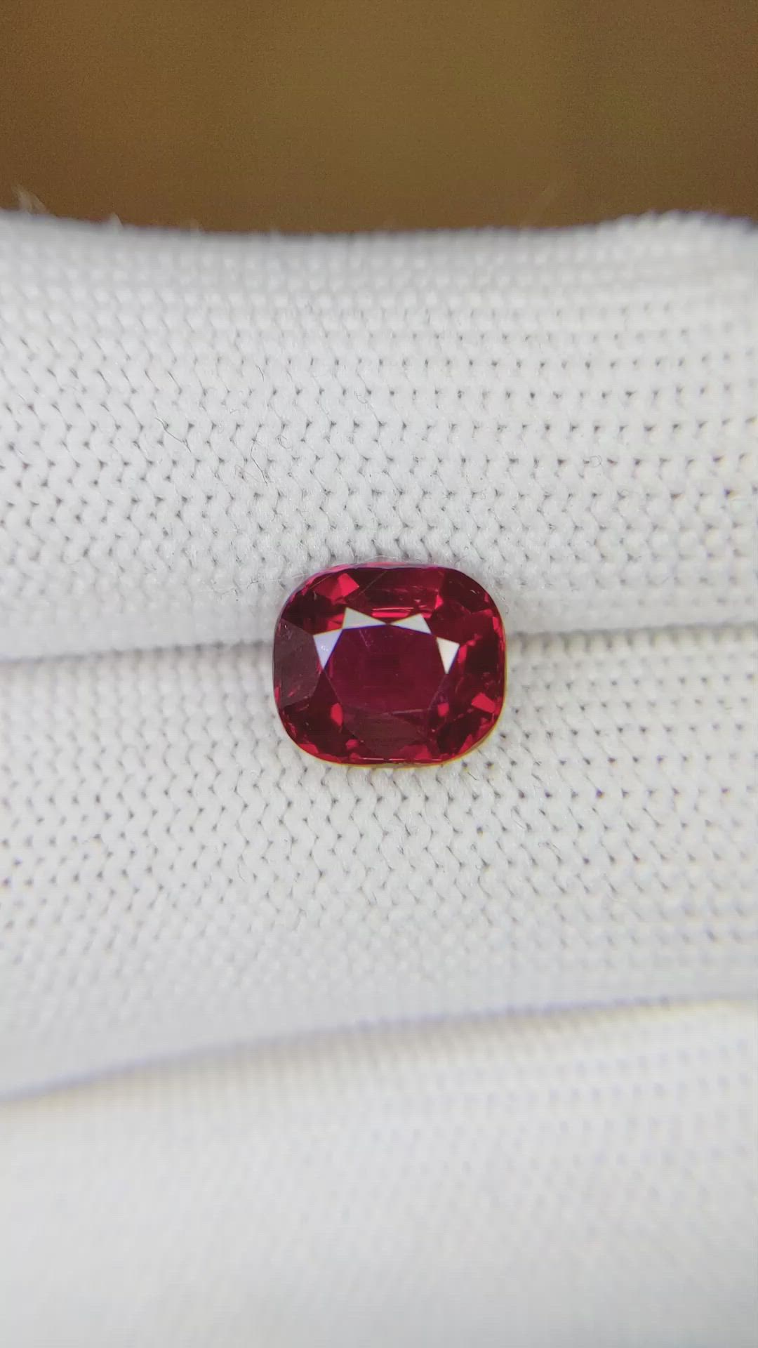 3.52 Ct. Ruby from Mozambique Size Video