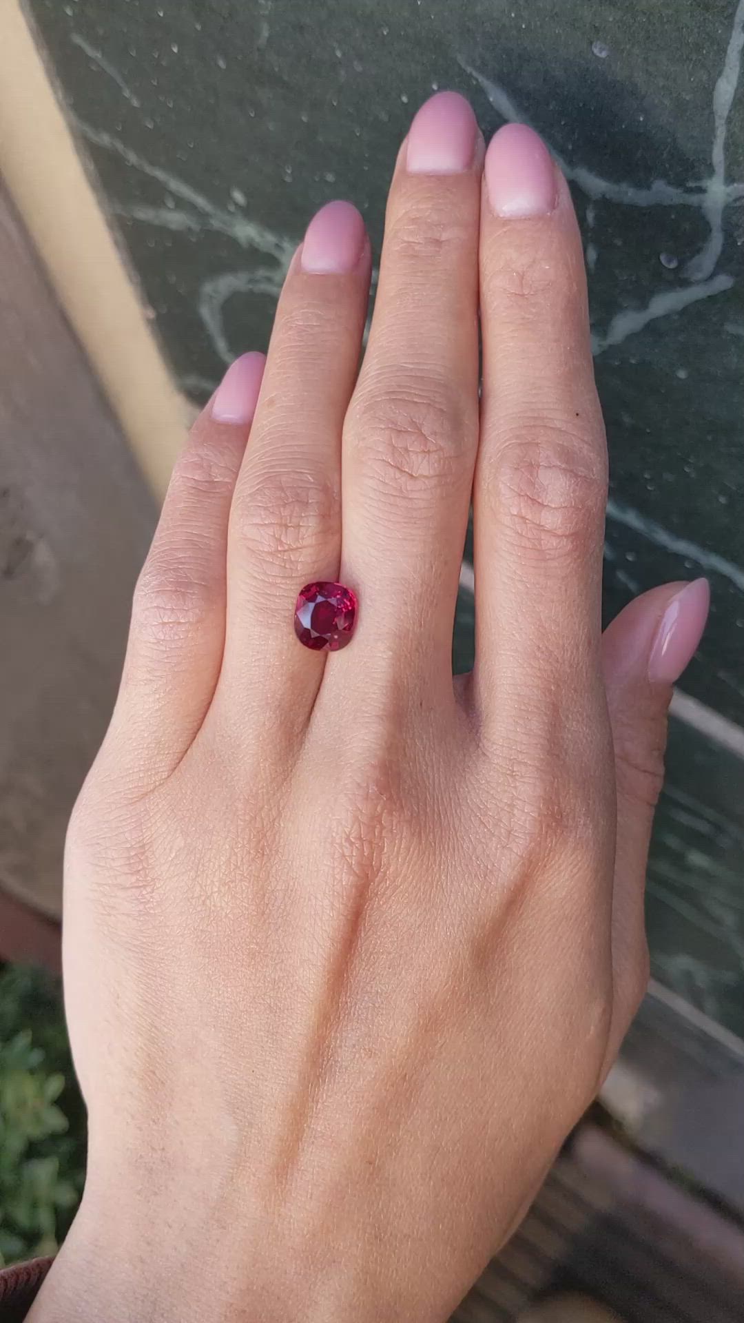 3.52 Ct. Ruby from Mozambique Size Video