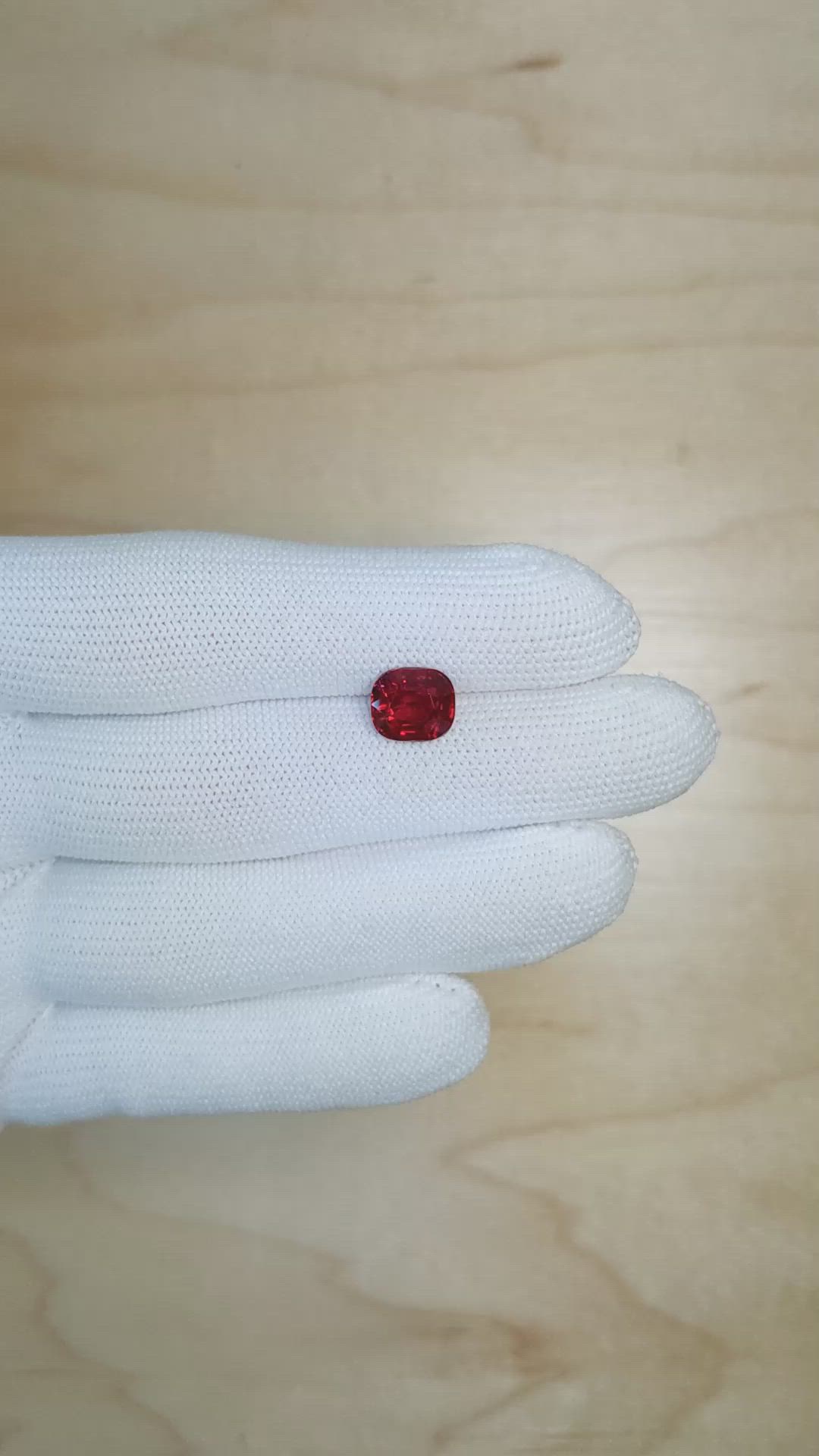 3.52 Ct. Ruby from Mozambique Size Video