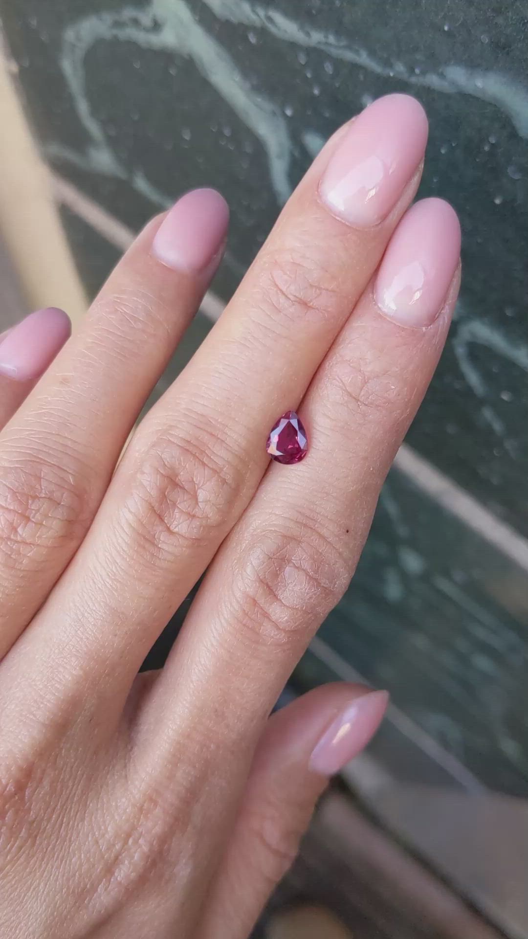 0.71 Ct. Ruby from Ceylon (Sri Lanka) Size Video