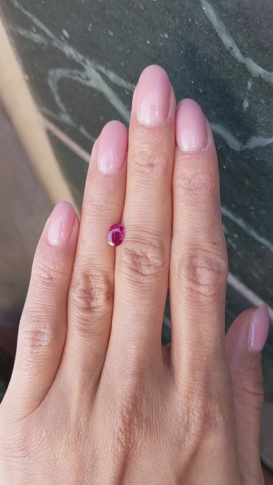 0.65 Ct. Ruby from Ceylon (Sri Lanka) Size Video