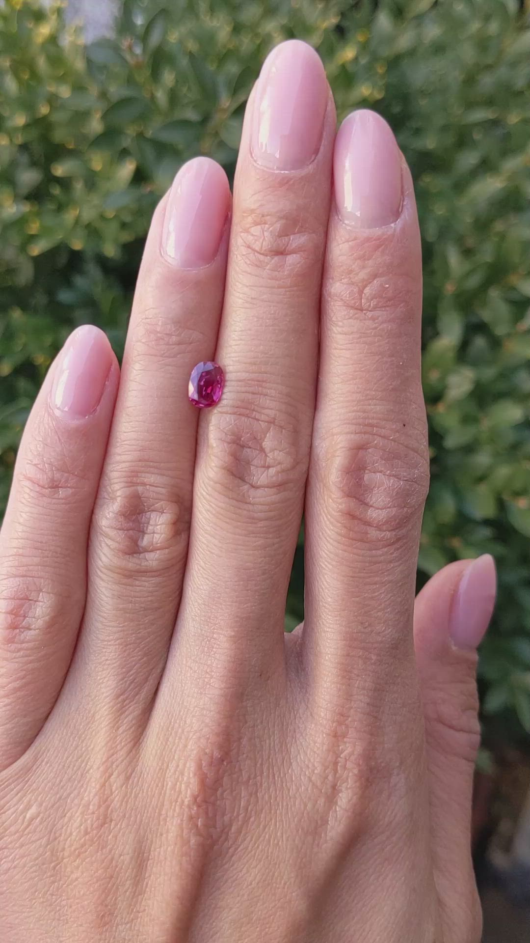 0.65 Ct. Ruby from Ceylon (Sri Lanka) Size Video