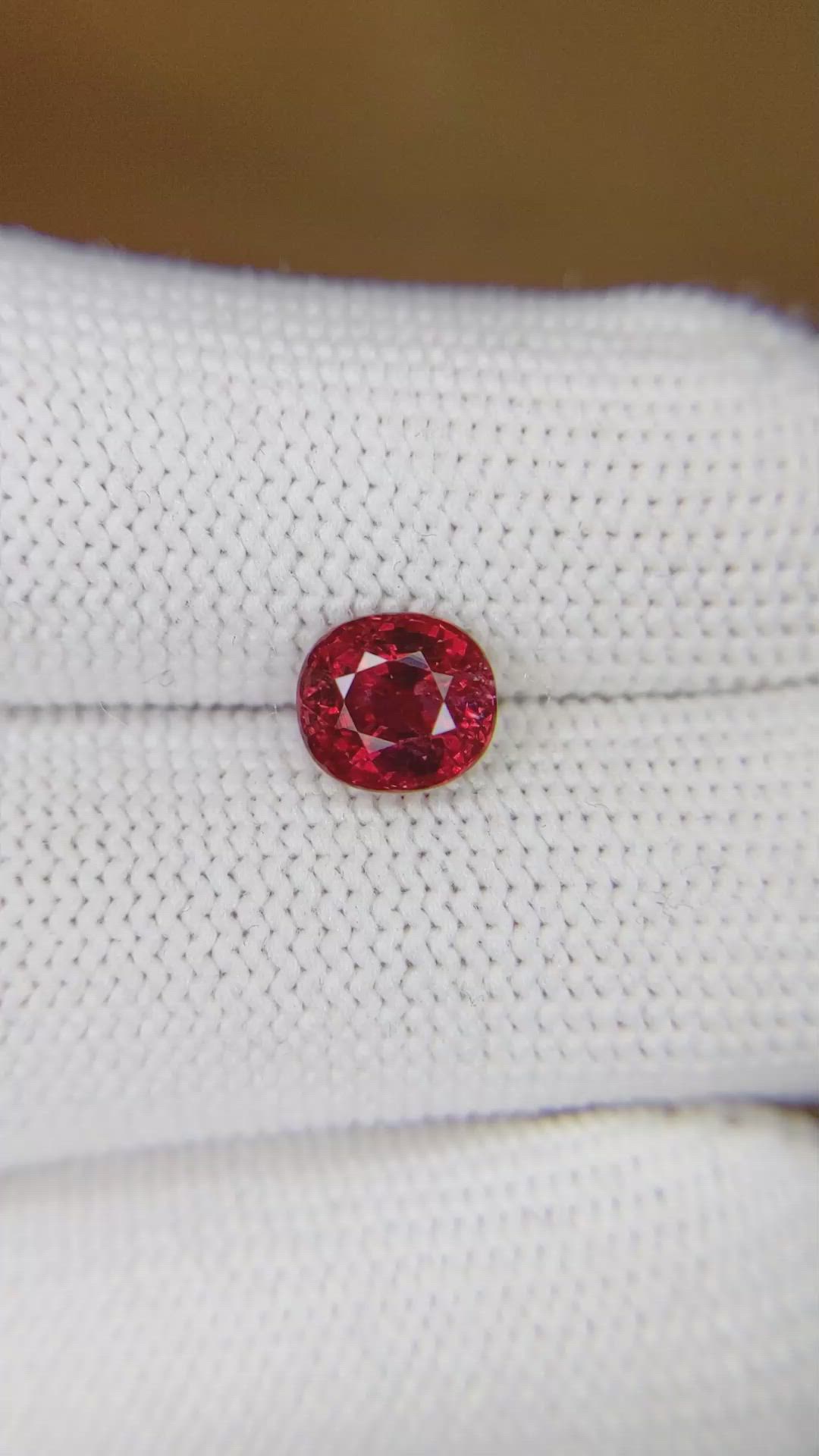 2.01 Ct. Ruby from Mozambique Size Video