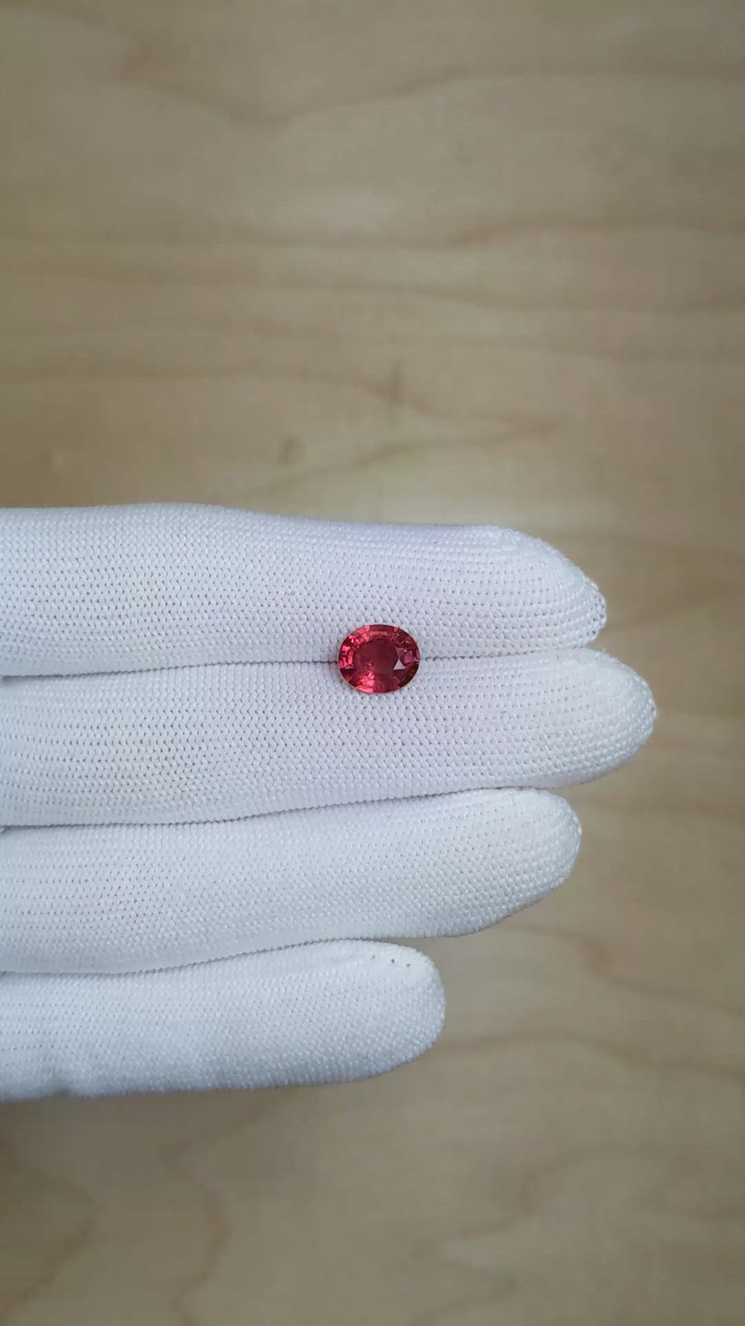 2.40 Ct. Ruby from Mozambique Size Video