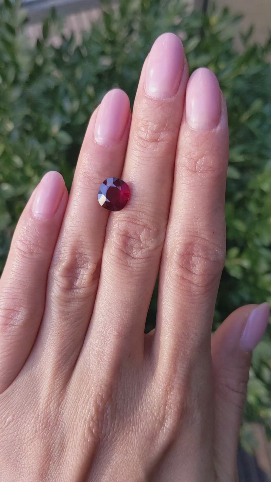 3.24 Ct. Ruby from Mozambique Size Video