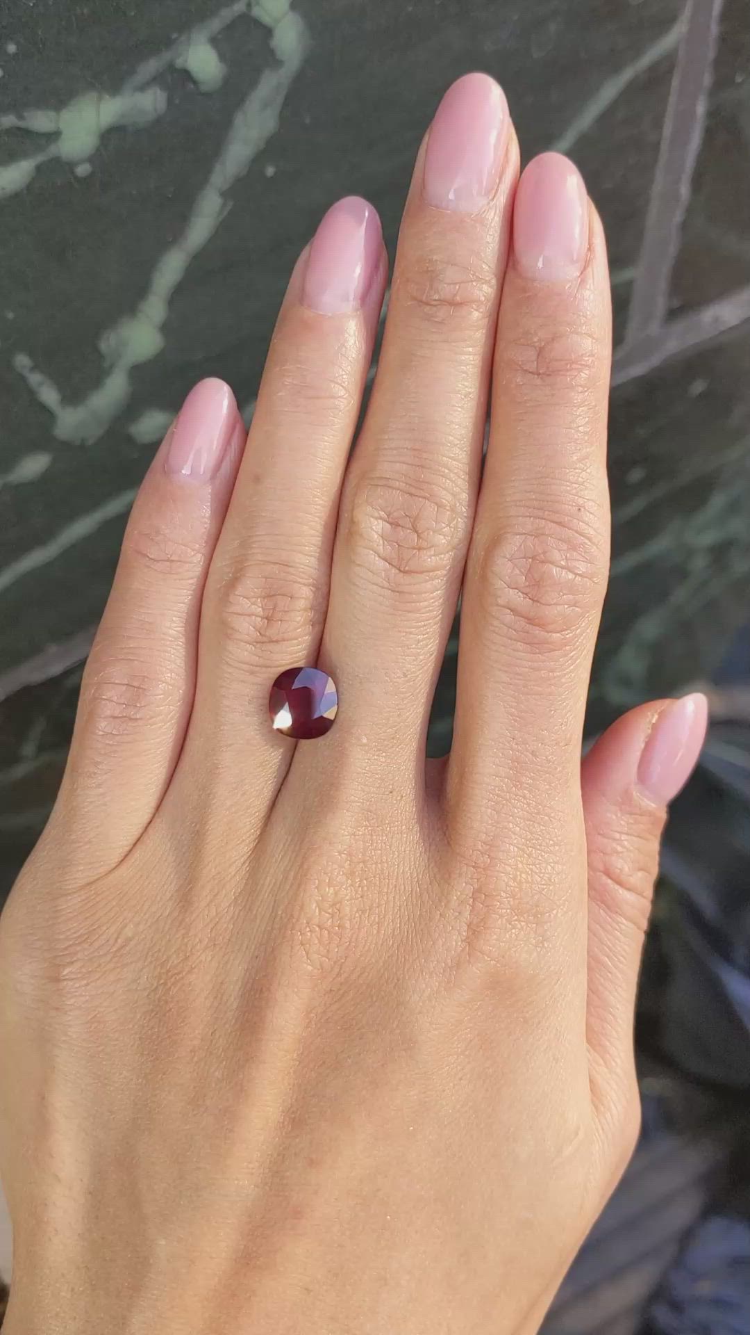 3.24 Ct. Ruby from Mozambique Size Video
