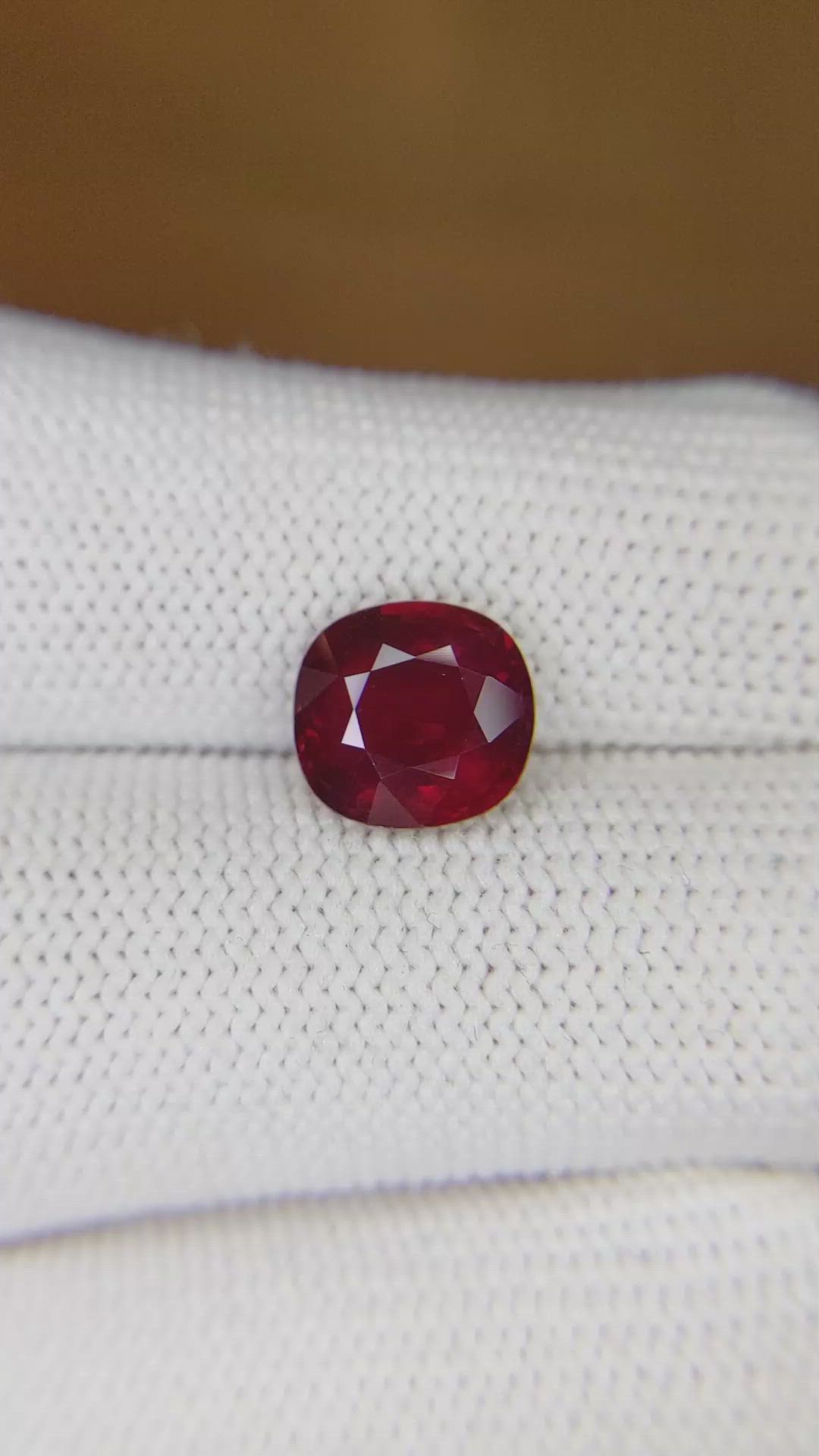 3.24 Ct. Ruby from Mozambique Size Video