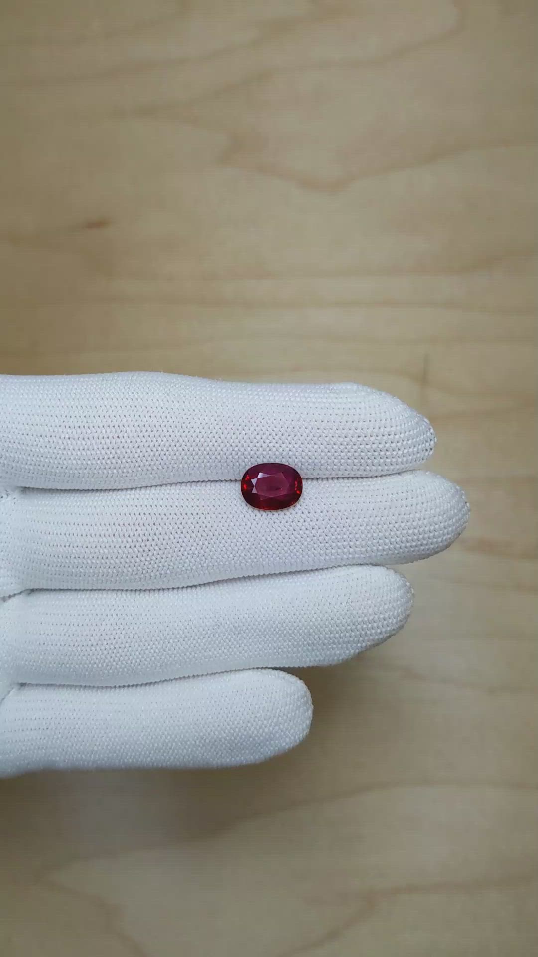 3.22 Ct. Ruby from Mozambique Size Video