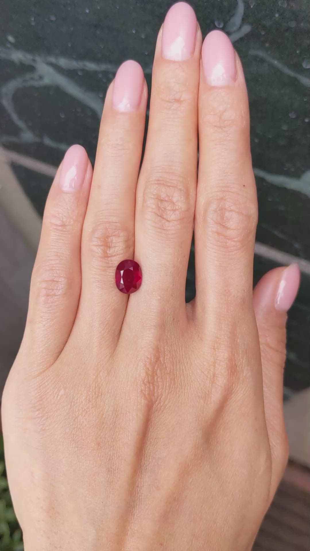 3.11 Ct. Ruby from Mozambique Size Video