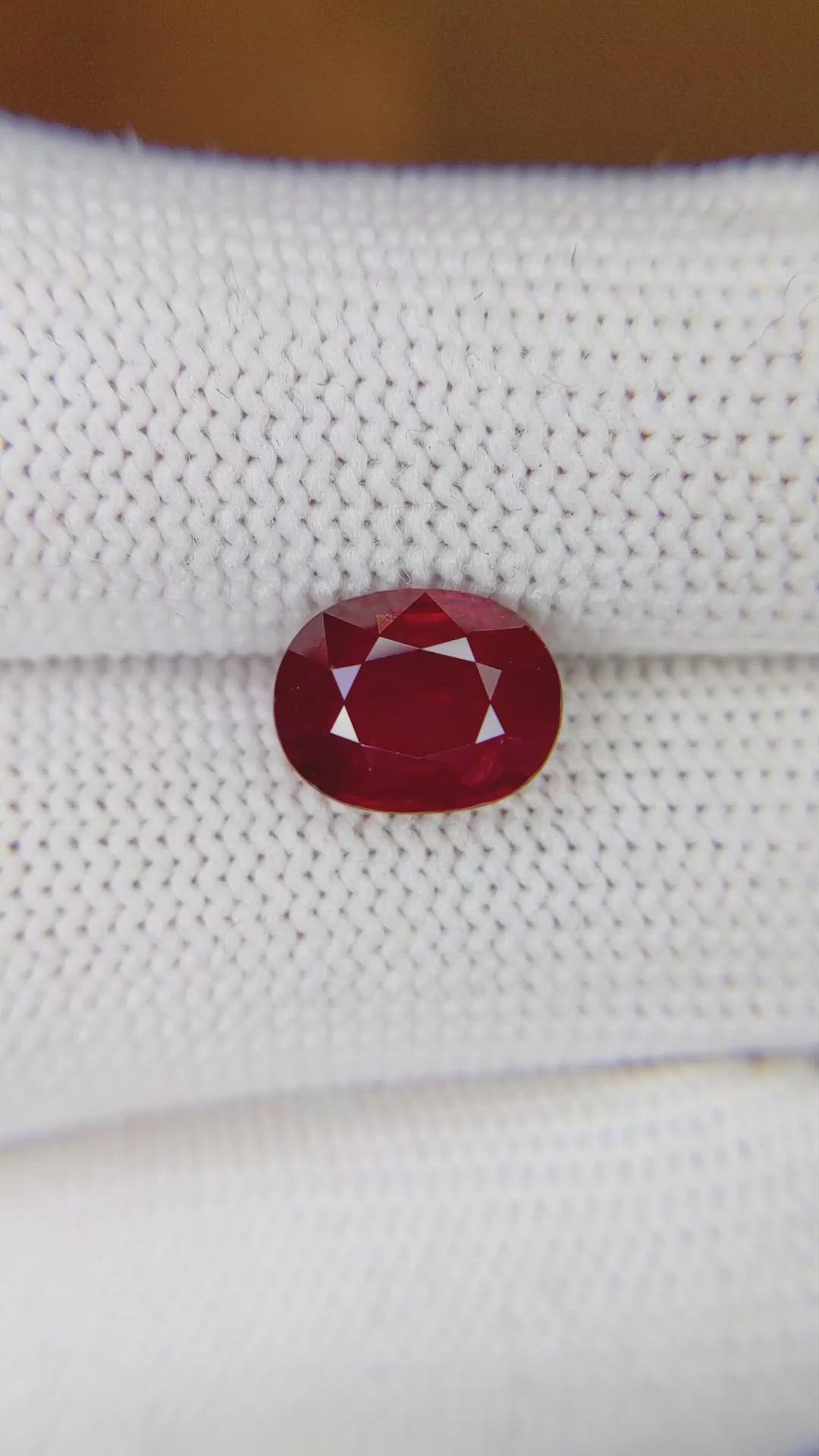 3.11 Ct. Ruby from Mozambique Size Video