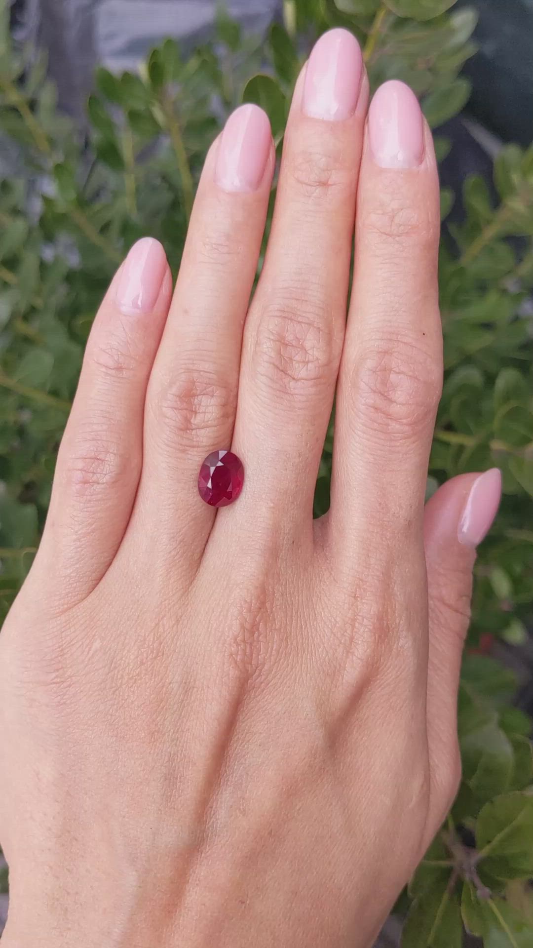 3.11 Ct. Ruby from Mozambique Size Video