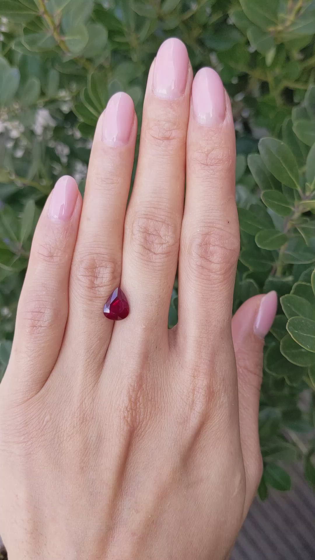 3.05 Ct. Ruby from Mozambique Size Video