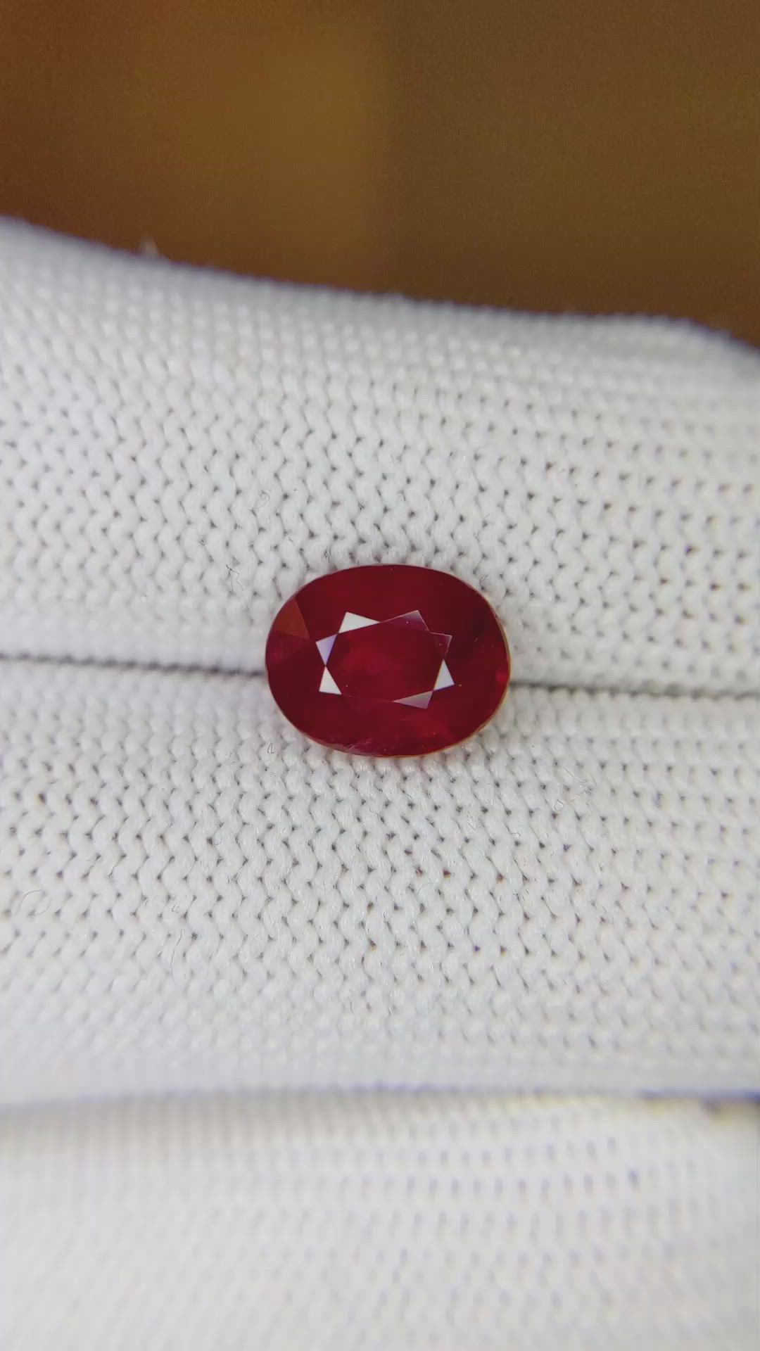 3.10 Ct. Ruby from Mozambique Size Video