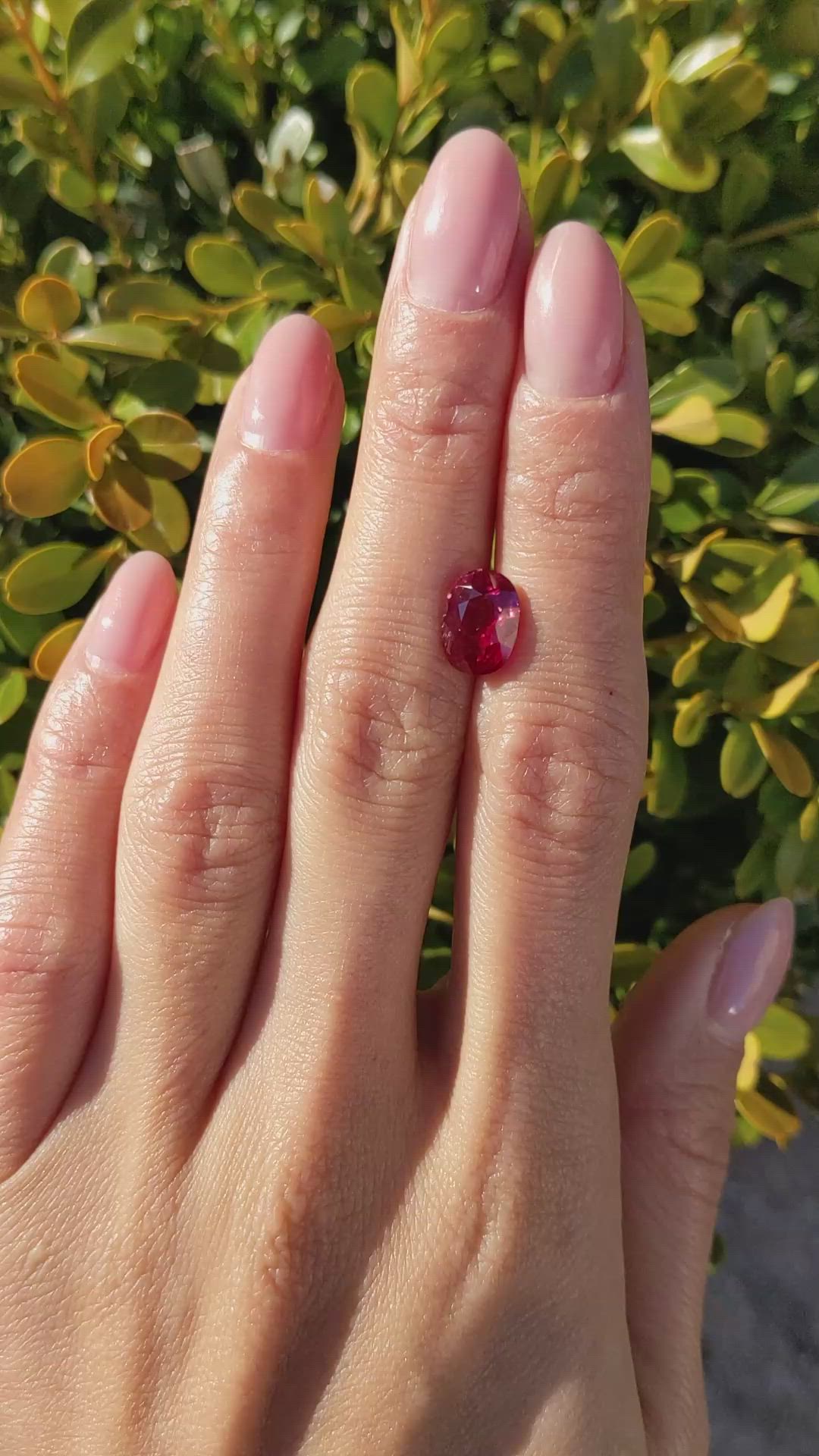 3.18 Ct. Ruby from Mozambique Size Video