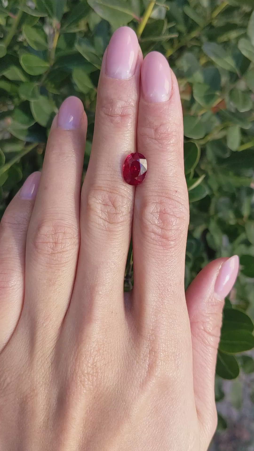 3.18 Ct. Ruby from Mozambique Size Video