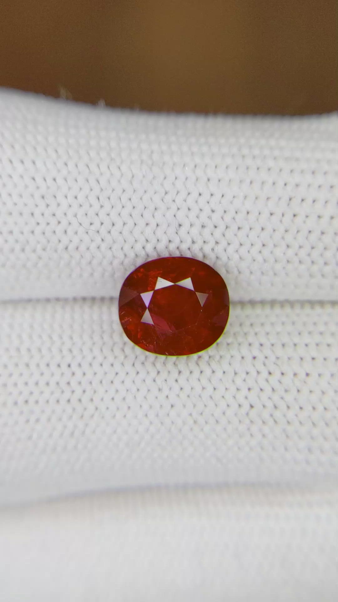 4.10 Ct. Ruby from Mozambique Size Video