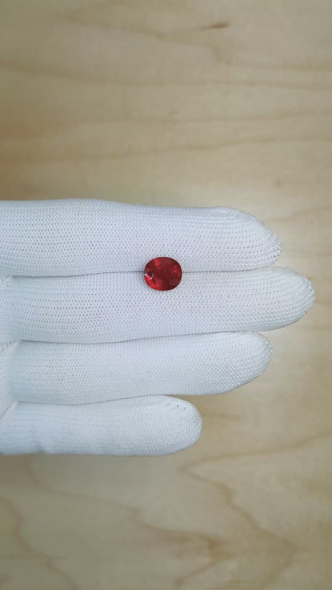 4.10 Ct. Ruby from Mozambique Size Video